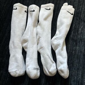 White Nike Socks